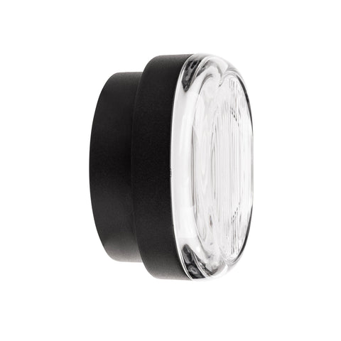 Lasi Aluminium Black Wall Light - HV3619W-BLK