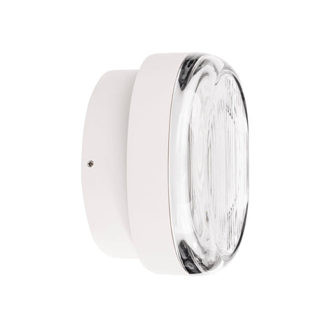 Lasi Aluminium White Wall Light - HV3619W-WHT