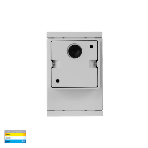 Quadru Square White TRI Colour Fixed Down LED Wall Light - HV3623T-WHT