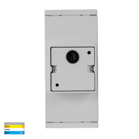 Quadru Square White TRI Colour Up & Down LED Wall Light - HV3624T-WHT
