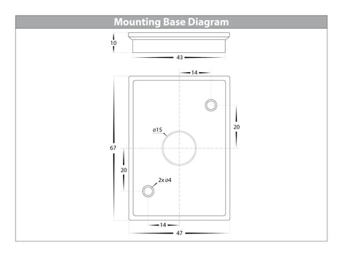 HV3625S-ALUWHT- Aries Aluminium White Fixed Down LED Wall Light - HV3625S-ALUWHT