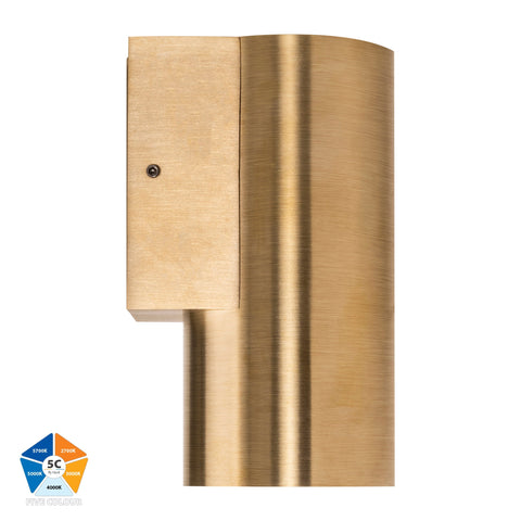 HV3625S-BR- Aries Solid Brass Fixed Down LED Wall Light - HV3625S-BR