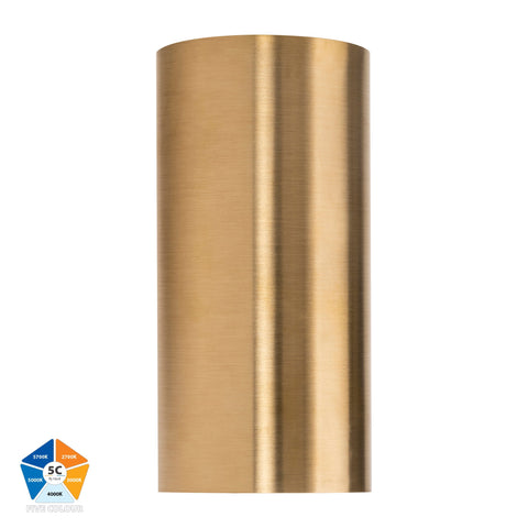 HV3625S-BR- Aries Solid Brass Fixed Down LED Wall Light - HV3625S-BR