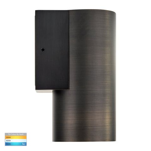 Aries Antique Brass LED Fixed Down Wall Light - HV3625T-AB