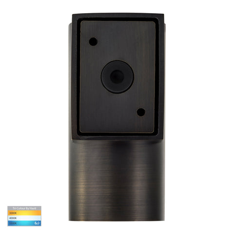 Aries Antique Brass LED Fixed Down Wall Light - HV3625T-AB