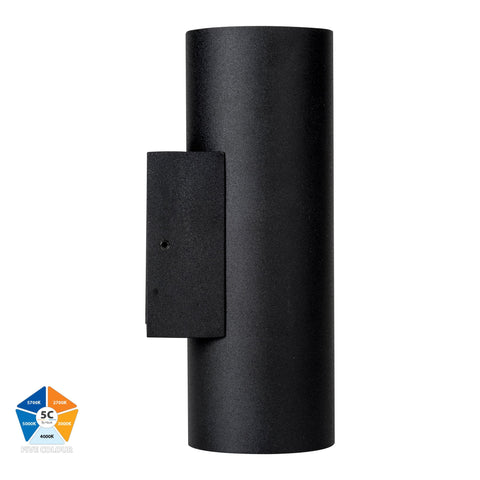 HV3626S-ALUBLK- Aries Aluminium Black Up & Down LED Wall Light - HV3626S-ALUBLK