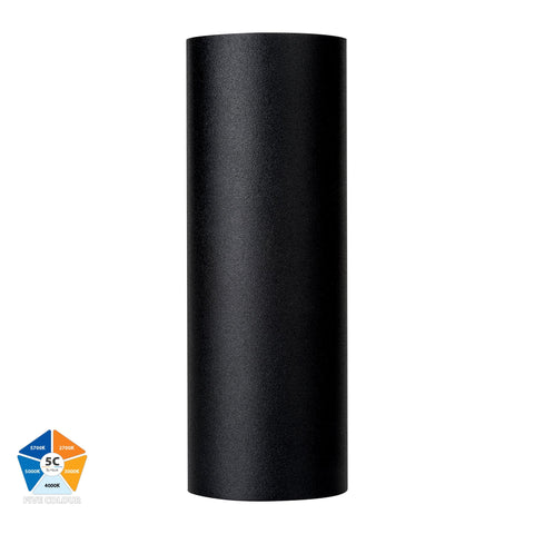 HV3626S-ALUBLK- Aries Aluminium Black Up & Down LED Wall Light - HV3626S-ALUBLK