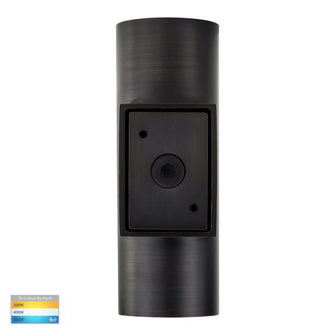 Aries Antique Brass LED Up & Down Wall Light - HV3626T-AB