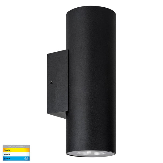 Aries 316 Stainless Steel Black Up & Down LED Wall Light    HV3626T-BLK