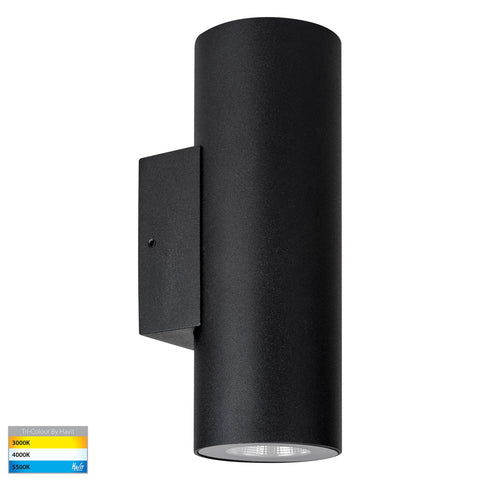 Aries 316 Stainless Steel Black Up & Down LED Wall Light HV3626T-BLK