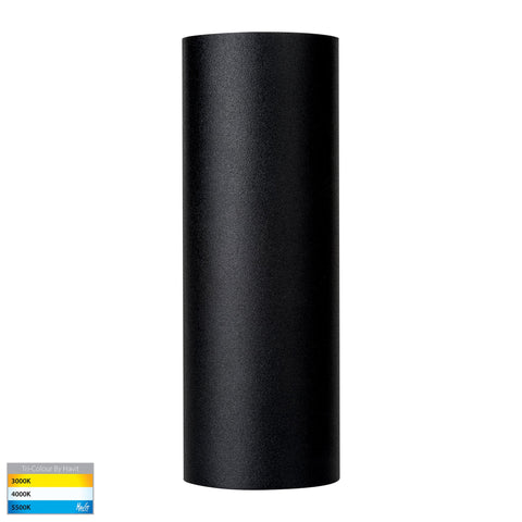 Aries 316 Stainless Steel Black Up & Down LED Wall Light HV3626T-BLK