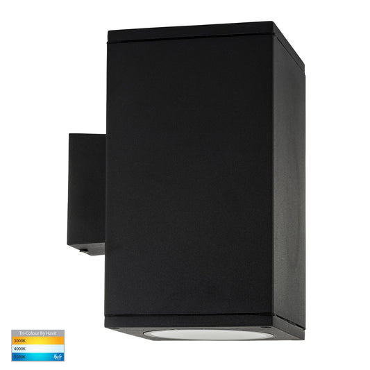Porter Large Black Up & Down LED Wall Light   HV3629T-BLK