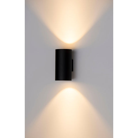 Porter Large Black Up & Down LED Wall Light HV3629T-BLK