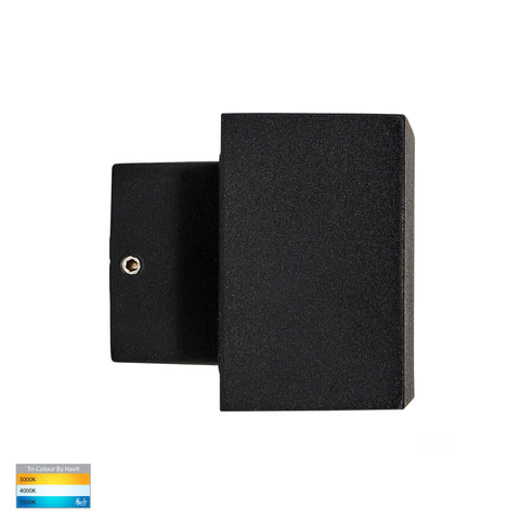 Blokk Black Up & Down LED Wall Light - HV3639T-BLK