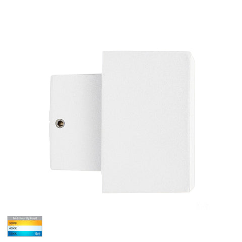 Blokk White Up & Down LED Wall Light - HV3639T-WHT