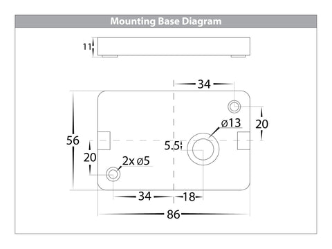 Essil White Up & Down LED Wall Light - HV3646T-WHT-240V