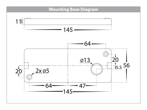 Essil Black Up & Down LED Wall Light - HV3648T-BLK-240V