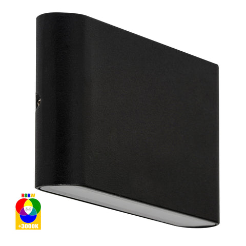 Lisse Black Up & Down RGBW LED Wall Light - HV3644RGBW-BLK