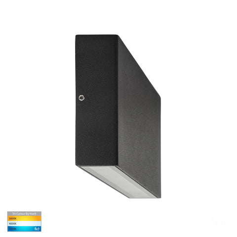 Essil Black Up & Down LED Wall Light - HV3646T-BLK-240V