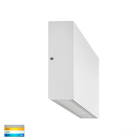 Essil White Up & Down LED Wall Light - HV3646T-WHT-240V