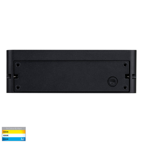 Lisse Black Fixed Down LED Wall Light - HV3652T-BLK-240V