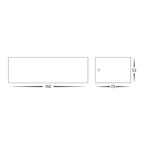 Siena White LED Up & Down Wall Light - HV3655T-WHT