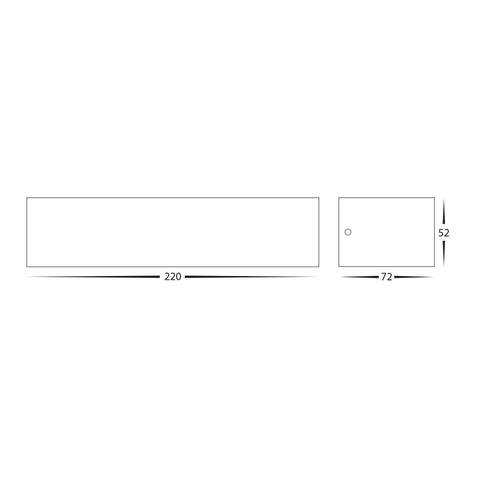 Siena White LED Up & Down Wall Light - HV3657T-WHT