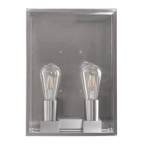 Bayside 316 Stainless Steel 2 Light Wall Light - HV36592W-SS316