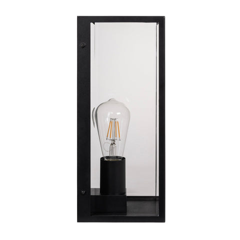 Bayside Large 316 Stainless Steel Black Wall Light - HV3659W-L-BLK