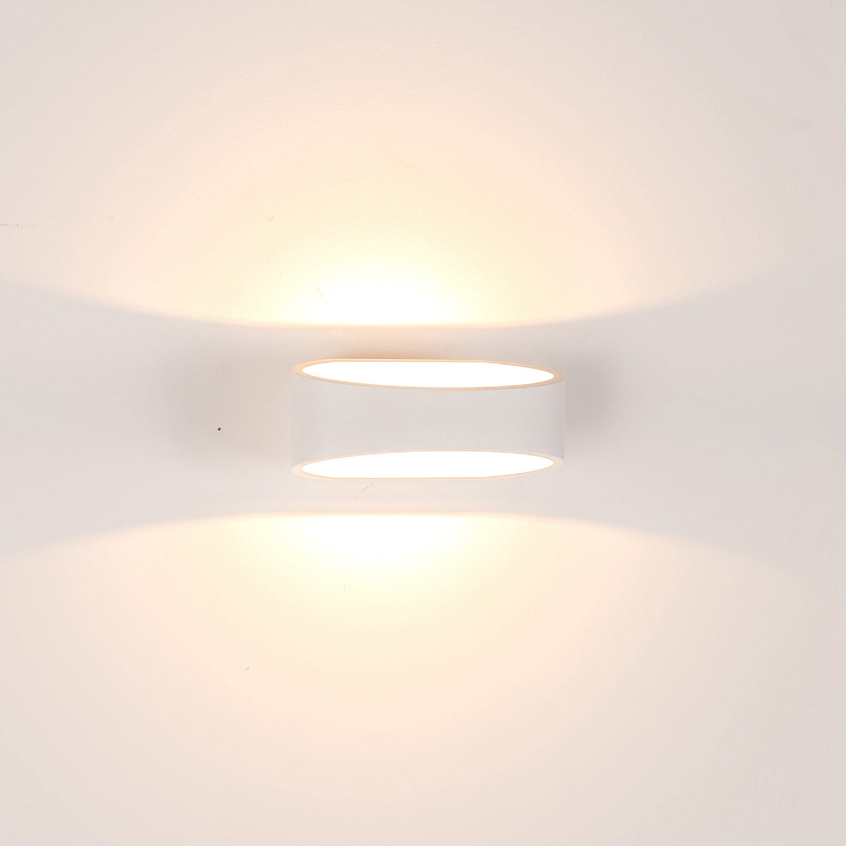 Luxe White TRI Colour Up & Down LED Wall Light - HV3661T-WHT