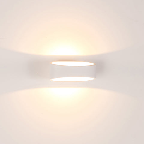 Luxe White TRI Colour Up & Down LED Wall Light - HV3661T-WHT