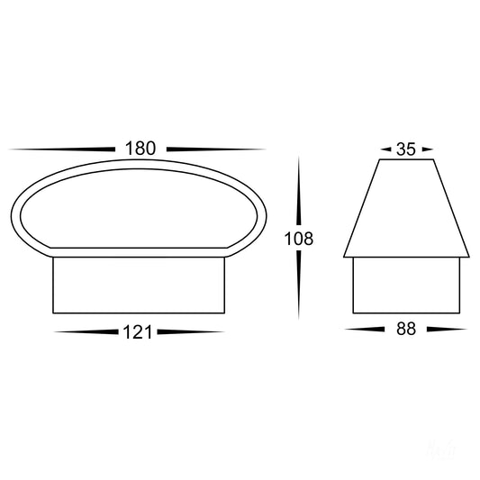 Luxe White TRI Colour Up & Down LED Wall Light - HV3661T-WHT