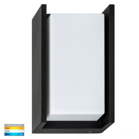 Nepean Black LED Wall Light - HV3668T-BLK