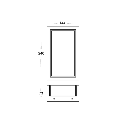 Nepean White LED Wall Light - HV3668T-WHT