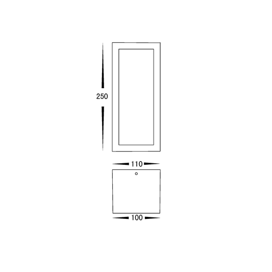 Jasper Black LED Wall Light - HV3669T-BLK