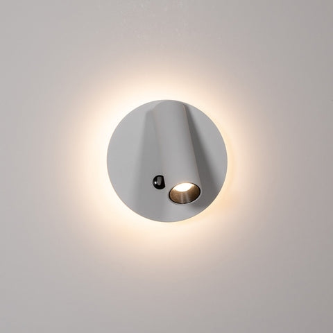 Lesen White Single Adjustable Wall Light with Back Light - HV3688T-WHT