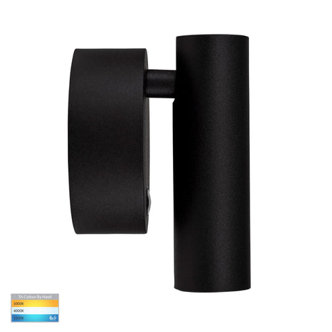 Lesen Black Single Adjustable Wall Light - HV3689T-BLK