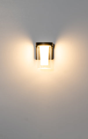 Otaner Black LED Wall Light - HV3691T-BLK-240V