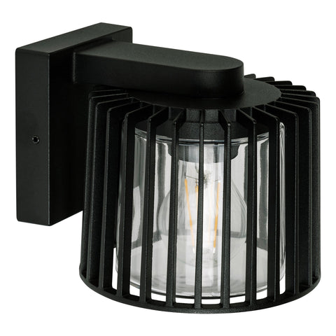 Lumo Aluminium Black Wall Light - HV3694W-BLK