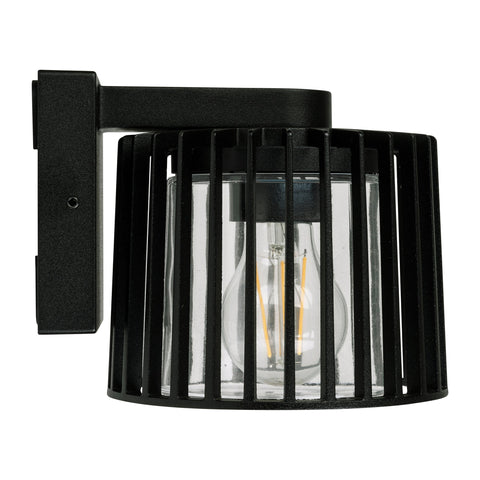Lumo Aluminium Black Wall Light - HV3694W-BLK