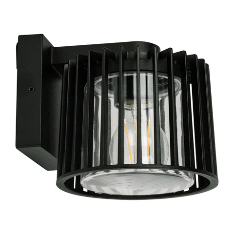 Lumo Aluminium Black Wall Light - HV3694W-BLK