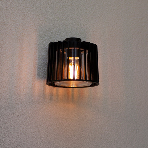 Lumo Aluminium Black Wall Light - HV3694W-BLK