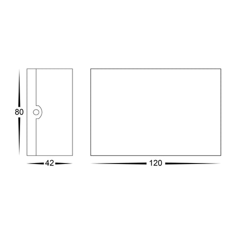 Maro Black Up & Down TRI Colour LED Wall Light - HV3695T-BLK-240V