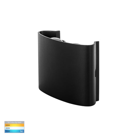 Maro Black Up & Down TRI Colour LED Wall Light - HV3695T-BLK-240V