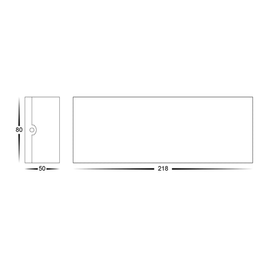 Maro White Up & Down TRI Colour LED Wall Light - HV3697T-WHT-12V