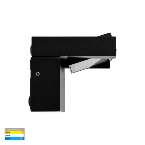 Locu Aluminium Black 12w Adjustable LED Floodlight - HV3731T-BLK