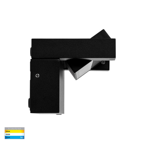 Locu Aluminium Black 12w Adjustable LED Floodlight - HV3731T-BLK