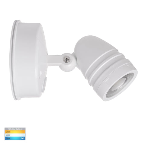 Focus Polycarbonate White Single Adjustable Spot Light - HV3791T-WHT