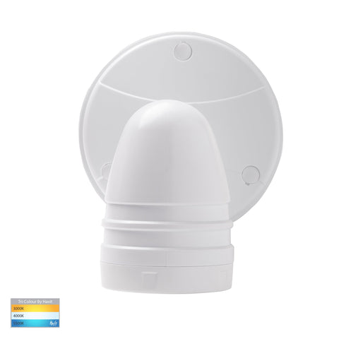 Focus Polycarbonate White Single Adjustable Spot Light With Sensor - HV3792T-WHT