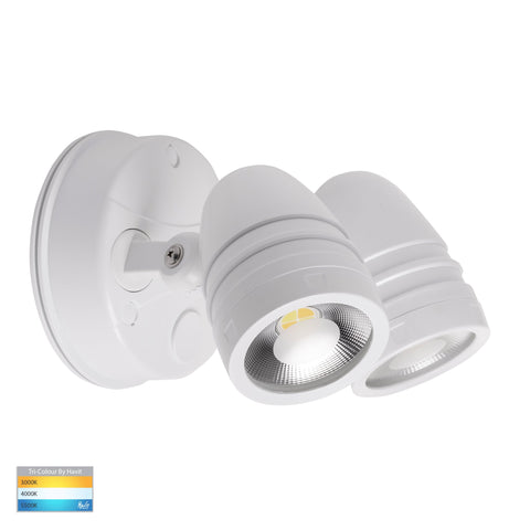 Focus Polycarbonate White Double Adjustable Spot Light - HV3793T-WHT
